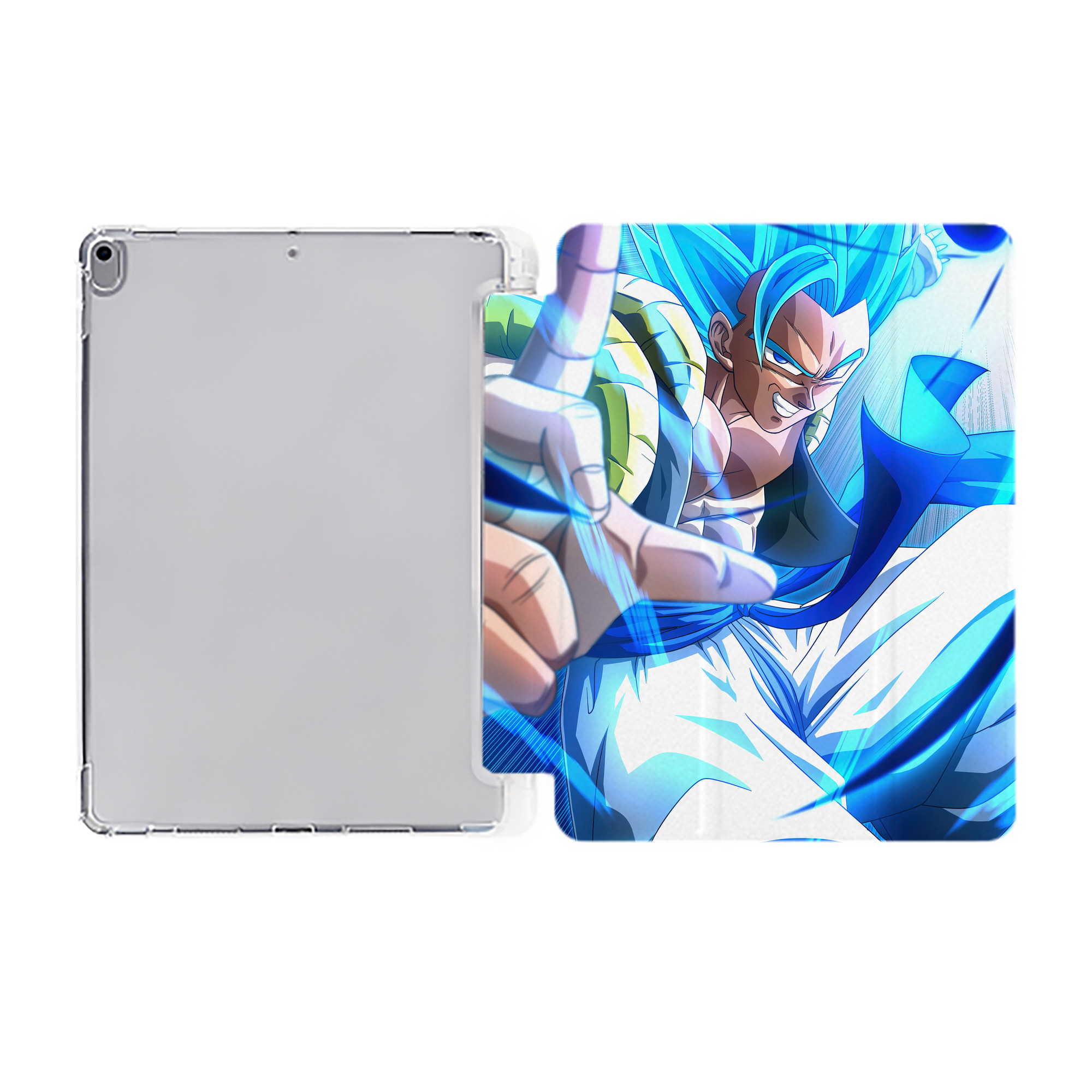 （画像用） ドラゴンボール DRAGON BALL IPad ケース ペン収納付き 三つ折りスタンド PUレザー×シリコン 対応機種9.5/10.5/10.9インチ